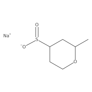 Sodium 2-methyloxane-4-sulfinate Structure