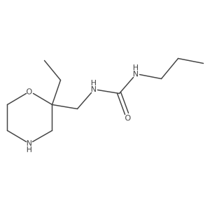 1-[(2-Ethylmorpholin-2-yl)methyl]-3-propylurea Structure