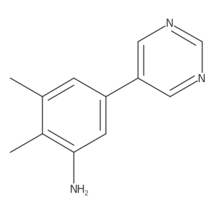 2,3-Dimethyl-5-(pyrimidin-5-yl)aniline结构式