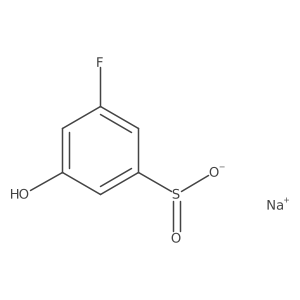 Sodium 3-fluoro-5-hydroxybenzene-1-sulfinate结构式