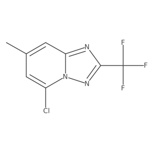 5-Chloro-7-methyl-2-(trifluoromethyl)-[1,2,4]triazolo[1,5-a]pyridine Structure