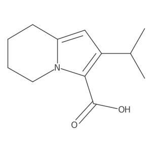 2-(Propan-2-yl)-5,6,7,8-tetrahydroindolizine-3-carboxylic acid Structure