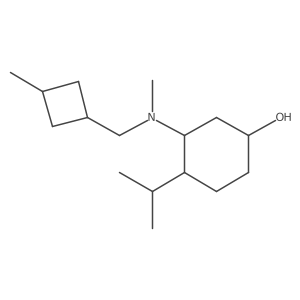 3-{Methyl[(3-methylcyclobutyl)methyl]amino}-4-(propan-2-yl)cyclohexan-1-ol Structure