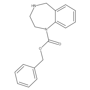 2,3,4,5-Tetrahydro-benzo[e][1,4]diazepine-1-carboxylic acid benzyl ester结构式