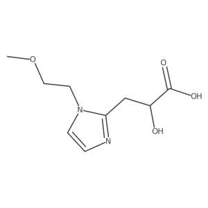 2-hydroxy-3-[1-(2-methoxyethyl)-1H-imidazol-2-yl]propanoic acid Structure
