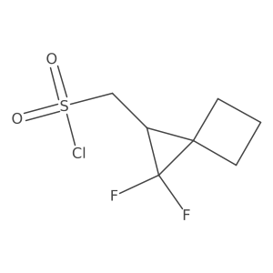 (2,2-Difluorospiro[2.3]hexan-1-yl)methanesulfonyl chloride结构式
