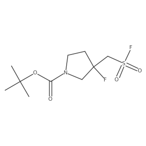 Tert-butyl 3-fluoro-3-[(fluorosulfonyl)methyl]pyrrolidine-1-carboxylate Structure
