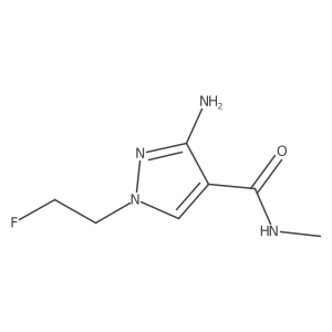 3-Amino-1-(2-fluoroethyl)-N-methyl-1H-pyrazole-4-carboxamide Structure