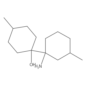 1-(1-Amino-3-methylcyclohexyl)-4-methylcyclohexan-1-ol结构式
