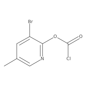 3-Bromo-5-methylpyridin-2-yl chloroformate Structure