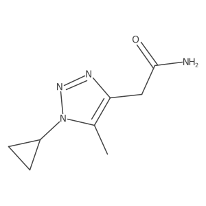 2-(1-cyclopropyl-5-methyl-1H-1,2,3-triazol-4-yl)acetamide结构式