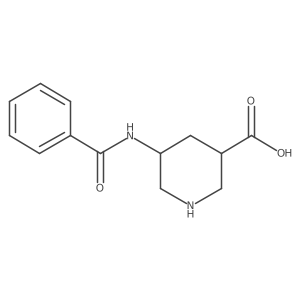 5-Benzamidopiperidine-3-carboxylic acid结构式