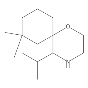 8,8-Dimethyl-5-(propan-2-yl)-1-oxa-4-azaspiro[5.5]undecane Structure