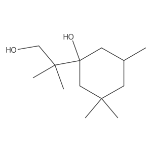 1-(1-Hydroxy-2-methylpropan-2-yl)-3,3,5-trimethylcyclohexan-1-ol结构式