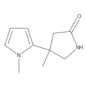 4-methyl-4-(1-methyl-1H-pyrrol-2-yl)pyrrolidin-2-one结构式