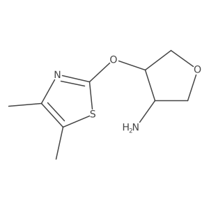 4-[(4,5-Dimethyl-1,3-thiazol-2-yl)oxy]oxolan-3-amine结构式