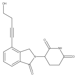 Phthalimidinoglutarimide-propargyl-C1-OH结构式