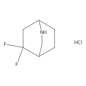 5,5-Difluoro-2-azabicyclo[2.2.2]octane hydrochloride Structure