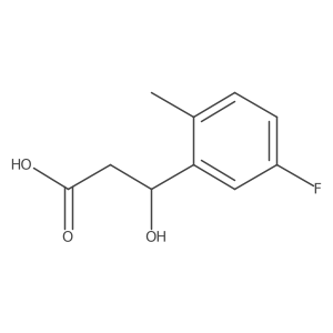 (3S)-3-(5-fluoro-2-methylphenyl)-3-hydroxypropanoic acid Structure