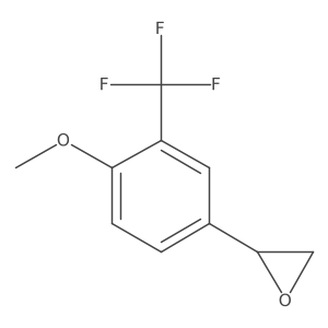 (2R)-2-[4-methoxy-3-(trifluoromethyl)phenyl]oxirane Structure