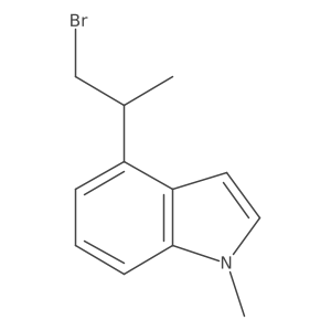 4-(1-bromopropan-2-yl)-1-methyl-1H-indole结构式