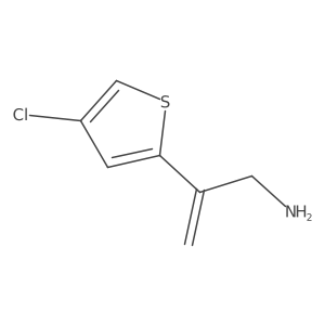 2-(4-Chlorothiophen-2-yl)prop-2-en-1-amine结构式