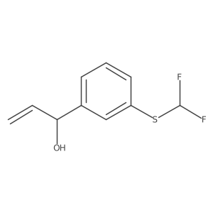 1-{3-[(Difluoromethyl)sulfanyl]phenyl}prop-2-en-1-ol结构式