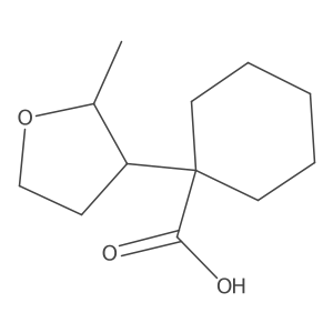 1-(2-Methyloxolan-3-yl)cyclohexane-1-carboxylic acid Structure