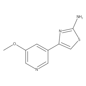 4-(5-Methoxypyridin-3-yl)-1,3-thiazol-2-amine结构式