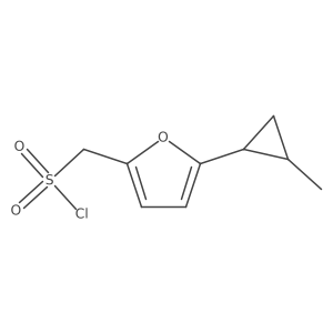 [5-(2-Methylcyclopropyl)furan-2-yl]methanesulfonyl chloride Structure