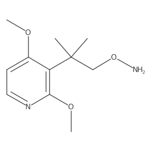 O-[2-(2,4-dimethoxypyridin-3-yl)-2-methylpropyl]hydroxylamine结构式