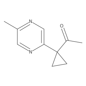1-[1-(5-Methylpyrazin-2-yl)cyclopropyl]ethan-1-one Structure