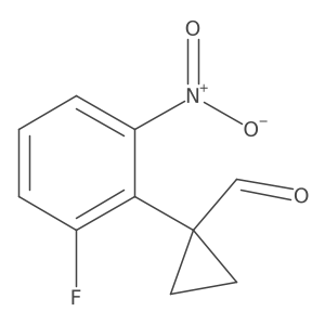 1-(2-Fluoro-6-nitrophenyl)cyclopropane-1-carbaldehyde结构式