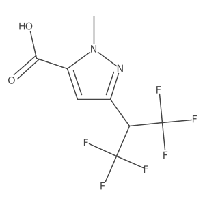 3-(1,1,1,3,3,3-hexafluoropropan-2-yl)-1-methyl-1H-pyrazole-5-carboxylic acid Structure