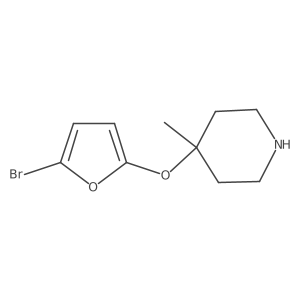 4-[(5-Bromofuran-2-yl)oxy]-4-methylpiperidine结构式