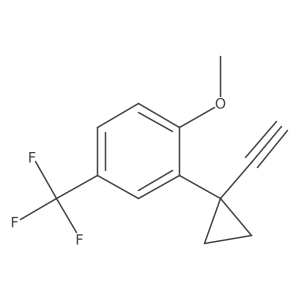 2-(1-Ethynylcyclopropyl)-1-methoxy-4-(trifluoromethyl)benzene结构式