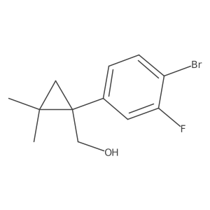 [1-(4-Bromo-3-fluorophenyl)-2,2-dimethylcyclopropyl]methanol Structure