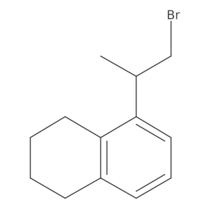 5-(1-Bromopropan-2-yl)-1,2,3,4-tetrahydronaphthalene结构式