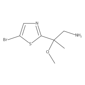 2-(5-Bromo-1,3-thiazol-2-yl)-2-methoxypropan-1-amine结构式