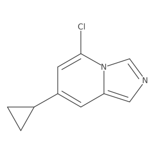 5-Chloro-7-cyclopropyl-imidazo[1,5-a]pyridine结构式