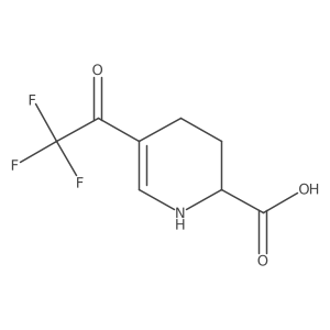 5-(Trifluoroacetyl)-1,2,3,4-tetrahydropyridine-2-carboxylic acid Structure