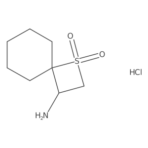 1,1-Dioxo-1lambda6-thiaspiro[3.5]nonan-3-amine;hydrochloride Structure