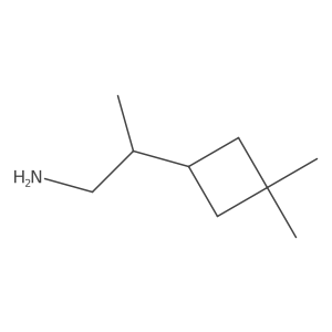 (2R)-2-(3,3-Dimethylcyclobutyl)propan-1-amine结构式