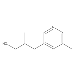 (2S)-2-Methyl-3-(5-methylpyridin-3-yl)propan-1-ol结构式