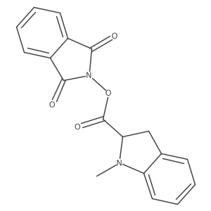 1,3-dioxo-2,3-dihydro-1H-isoindol-2-yl 1-methyl-2,3-dihydro-1H-indole-2-carboxylate结构式