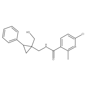 6-Chloro-N-[[1-(hydroxymethyl)-2-phenylcyclopropyl]methyl]-2-methylpyridine-3-carboxamide Structure