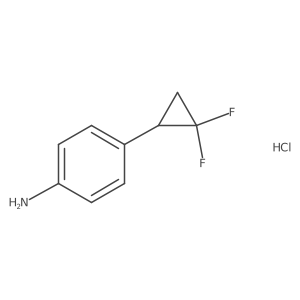 4-(2,2-Difluorocyclopropyl)aniline;hydrochloride Structure