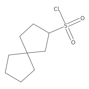 Spiro[4.4]nonane-3-sulfonyl chloride结构式
