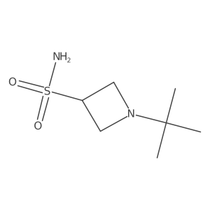 1-(Tert-butyl)azetidine-3-sulfonamide结构式