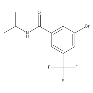 3-Bromo-N-isopropyl-5-trifluoromethyl-benzamide结构式